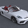 Porsche 718 Convertible Super Car Simple Edition 3d model