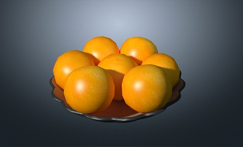 orange citrus orange fan orange 3d model