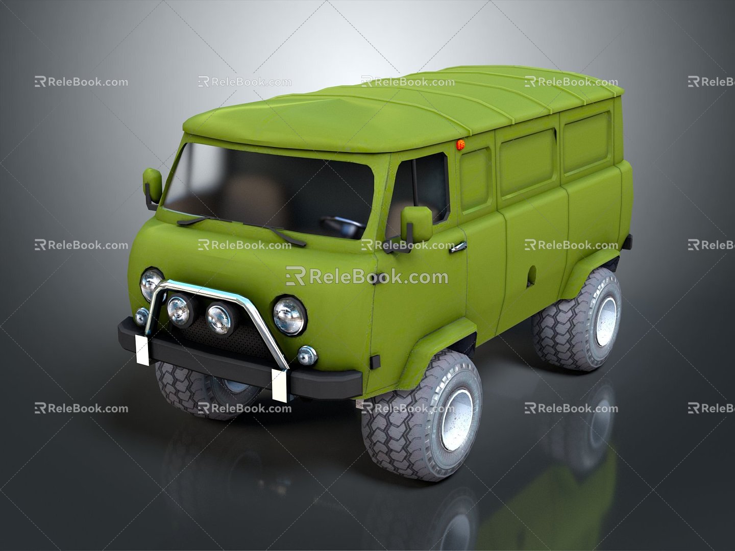 Hyundai Bus School Bus Van Box Car Bus Bus 3d model