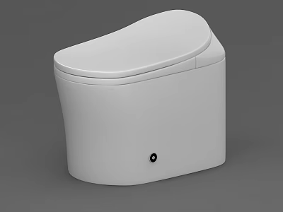 Modern White Toilet With Sleek Design And Smooth Surface For Bathroom 3d model