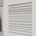 Display of Various Decorative Ceiling Moldings on Wall in Different Styles 3d model
