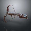 Crossbow Mechanical Crossbow Shift Bow and Arrow Shoot Far Equipment Weapons High-tech Crossbow 3d model