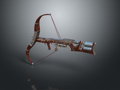 Crossbow Mechanical Crossbow Shift Bow and Arrow Shoot Far Equipment Weapons High-tech Crossbow 3d model