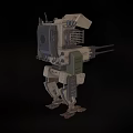 Robot attack robot intelligent machine science fiction robot mechanical warfare police future high-tech low face number low model simple model film and television level super realistic 3d model