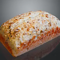 Delicious Freshly Baked Bread with Golden Crust Sesame Seeds and Nuts on Dark Background
