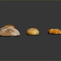 Delicious Freshly Baked Assorted Bread Types Such As Croissant Pretzel Loaf and Round Rolls