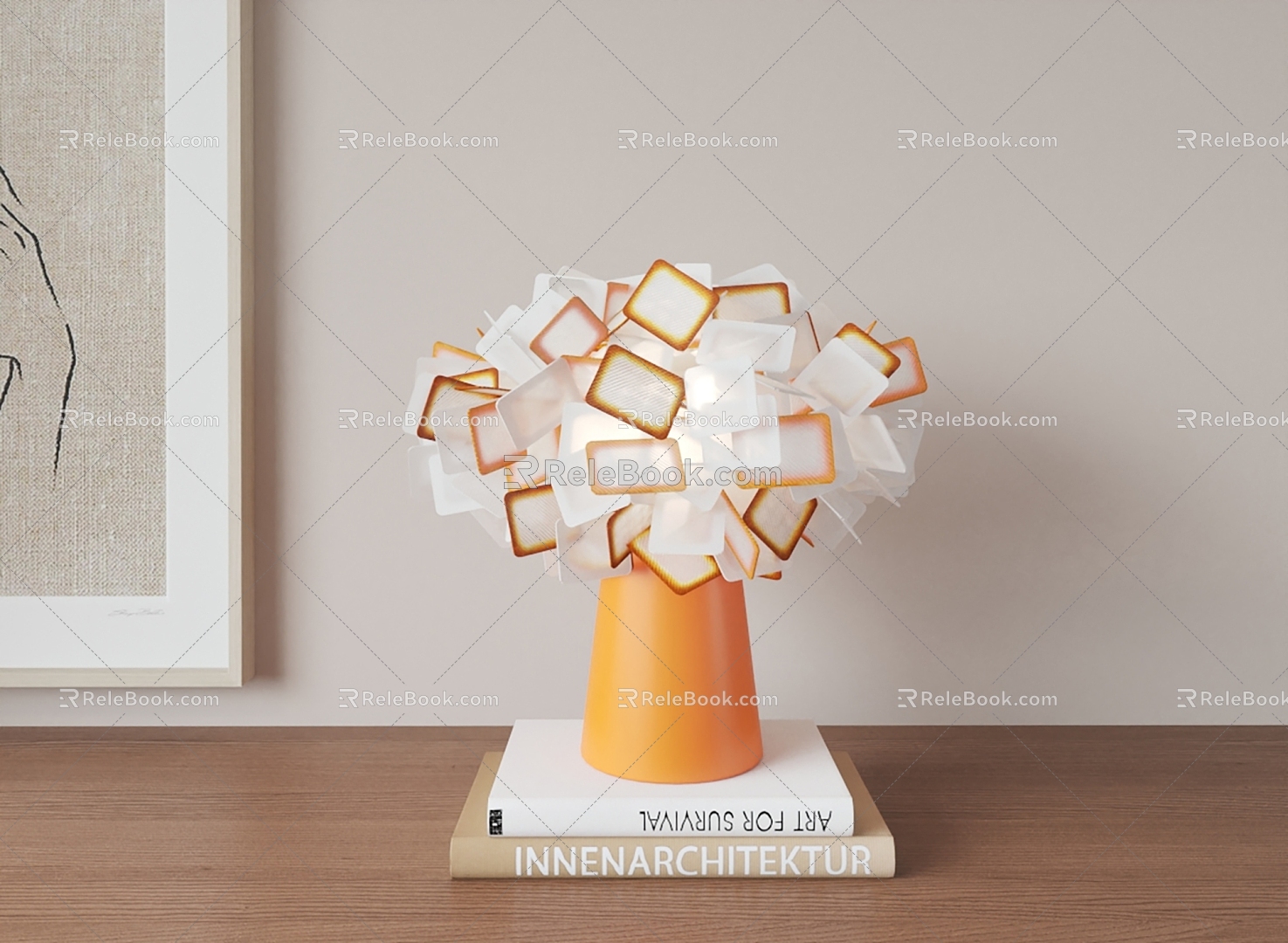 Modern table lamp 3d model