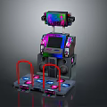 Modern dance machine game machine large game machine coin-operated game machine 3d model
