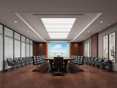 Modern Conference Room 3d model