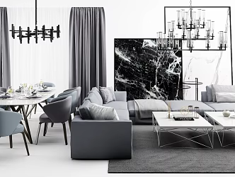 Modern Corner Sofa 3d model
