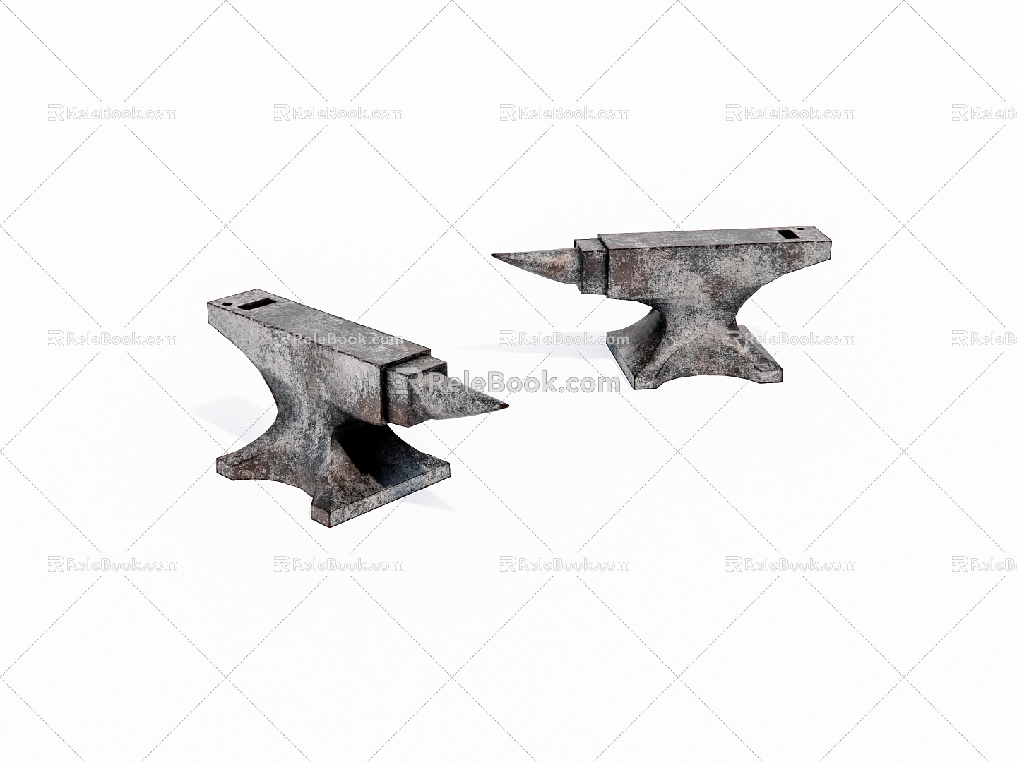 Iron tool anvil 3d model