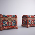 New Chinese Treasure Box Chinese Treasure Box Vintage Jewelry Box Chinese Storage Box Treasure Box 3d model