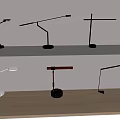 Modern Minimalist Table Lamp Simple Reading Lamp Bedroom Table Lamp Desk Lamp Storage Rack 3d model