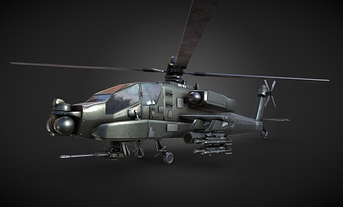 attack helicopter 3d model