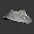 Ancient Stone Circular Daily Life Item With Cracked Surface And Carved Pattern