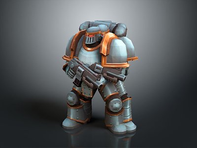 Mech Warrior Mech Soldier Machine Battlearm Mechanical Battlearm Machine Fighter Robot 3d model