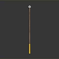 Professional Blue Head Hammer With Brown Wooden Handle And Yellow Bottom