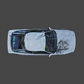 Abandoned Wrecked Car With Damaged Body Rusty Exterior And Broken Windows