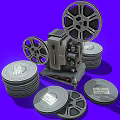 Movie Projector Movie Projector Vintage Movie Projector suit 3d model