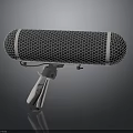 Studio Grade Professional Recording Microphone With Mesh Windscreen And Metal Stand