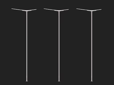 Three Modern Outdoor Lights With Sleek Pole Design For Garden Pathway Lighting 3d model Three Modern Outdoor Lights With Sleek Pole Design For Garden Pathway Lighting 3d model