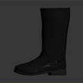 Durable Black Rubber Rain Boots For Rainy Weather And Outdoor Use