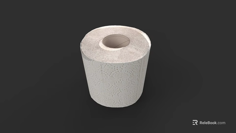 Soft Absorbent Toilet Paper Roll For Bathroom Daily Use Essentials 3d model 