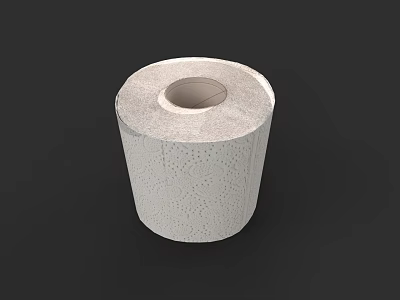 Soft Absorbent Toilet Paper Roll For Bathroom Daily Use Essentials 3d model