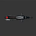 Modern Black Cruiser Motorcycle Featuring Chrome Exhaust Pipes Leather Seat and Alloy Wheels