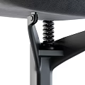Modern Black Office Chair With Ergonomic Design Armrests And Adjustable Metal Base