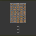 Stacked Gray Concrete Blocks With Blue Straps On Wooden Pallet For Construction