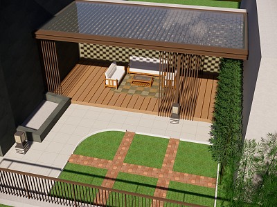 Modern pavilion model