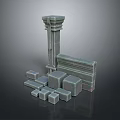 Columns Stone Columns Stone Columns Old Columns Roman Columns Roman Columns Classical Columns Greek Columns 3d model