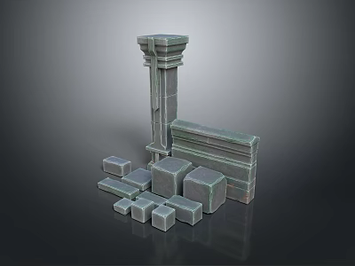 Columns Stone Columns Stone Columns Old Columns Roman Columns Roman Columns Classical Columns Greek Columns 3d model