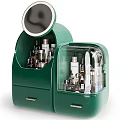 Green Medical Devices Storage Cabinet With Mirror Transparent Door And Drawer