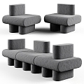 modern bench sofa 3d model