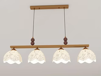 French Vintage Chandelier 3d model