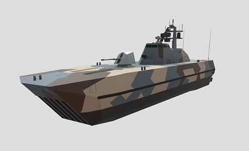 Skjold-class frigate 3d model