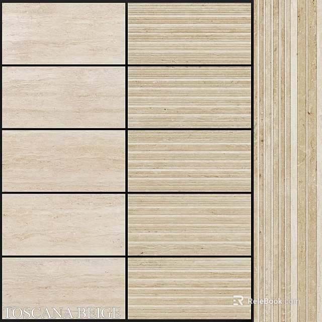 Stone Building Components Featuring Various Textured Surfaces And Decorative Edges 3d model