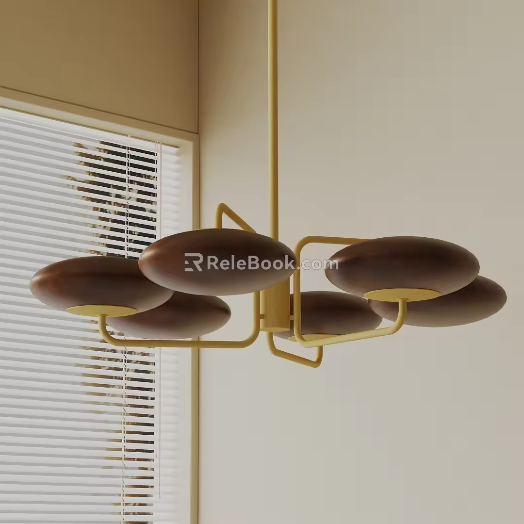 Modern chandelier 3d model