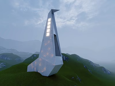 Modern Watchtower 3d model