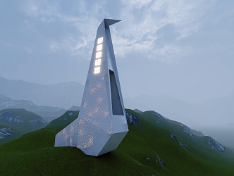 Modern Watchtower 3d model