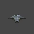 Sleek Black Futuristic Fighter Jet 3D Model With Aerodynamic Design And Yellow Afterburner Flames