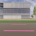 Modern Industrial Factory Building Multi-storey Factory Building Modern Factory Building Square Factory Building Multi-storey Office 3d model