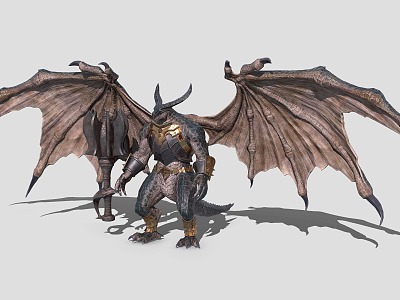 Demon Dragon Man Berserker Dragon Clan model