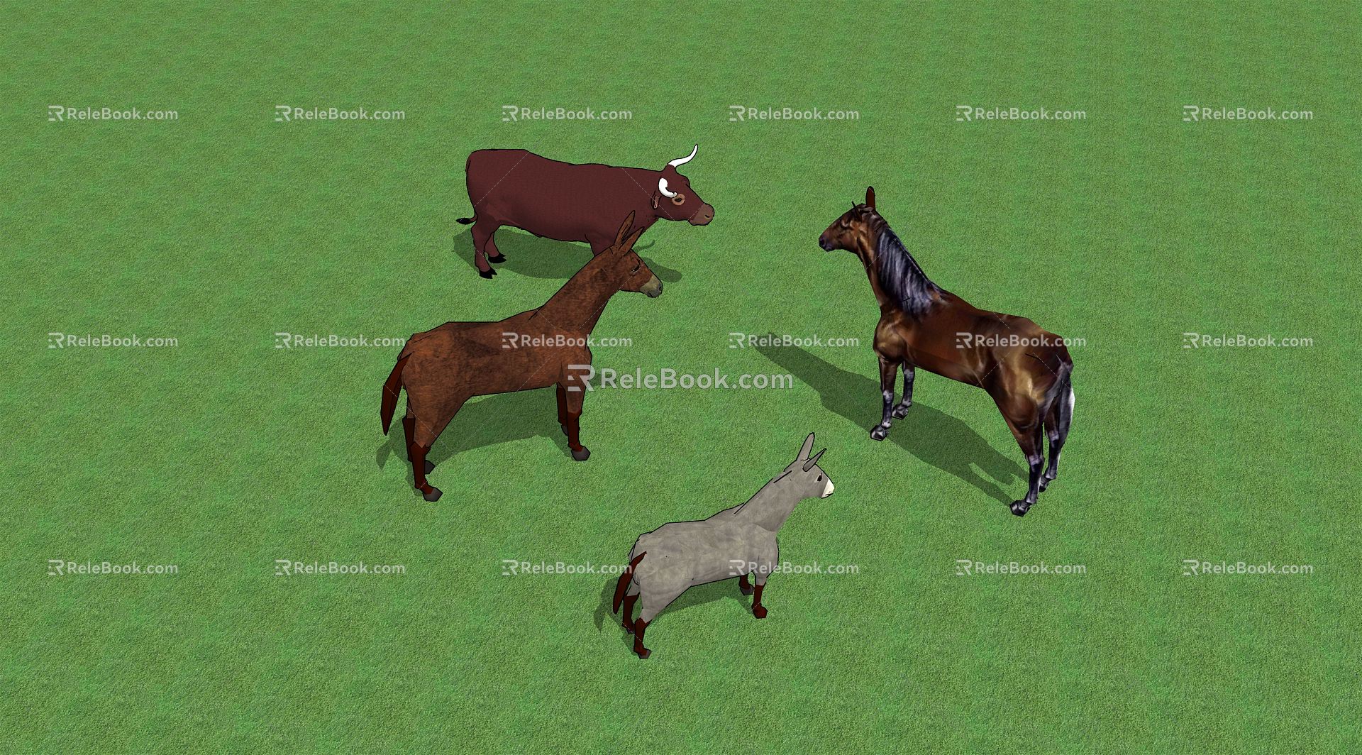 Modern Animal Cow 3d model