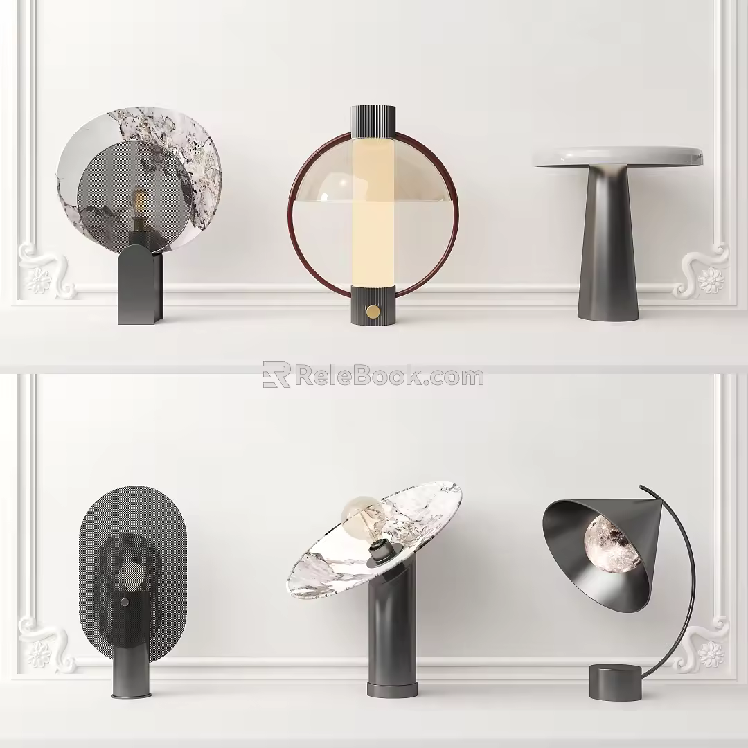 Modern table lamp 3d model