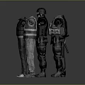 Casual and Tactical Clothing Collection Featuring Jackets Hoodies and Vests on Mannequins