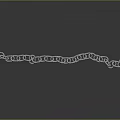 Shiny Silver Metallic Fashion Chain With Linked Rings For Clothing Accessory