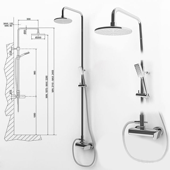 Shower 3d model